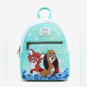 Loungefly Disney The Fox And The Hound Flower Field Mini Backpack